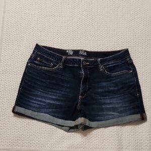 a.n.a Blue Jean Shorts with Classic Cuffed Hem